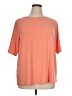 Susan Graver Orange Short Sleeve Top Size 1X - photo 1