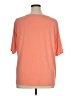 Susan Graver Orange Short Sleeve Top Size 1X - photo 2