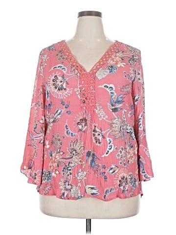 Ninety 3/4 Sleeve Blouse (view 1)