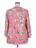 Ninety Pink 3/4 Sleeve Blouse Size 2X - photo 2
