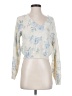 Sincerely Jules Floral Ivory Pullover Sweater Size S - photo 1
