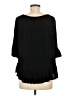 BeachLunchLounge 100% Rayon Black 3/4 Sleeve Blouse Size M - photo 2