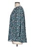 NYDJ 100% Polyester Animal Print Teal 3/4 Sleeve Blouse Size L - photo 5