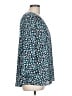 NYDJ 100% Polyester Animal Print Teal 3/4 Sleeve Blouse Size L - photo 4