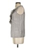 J.Crew 100% Silk Animal Print Tan Gray Sleeveless Silk Top Size 4 - photo 5