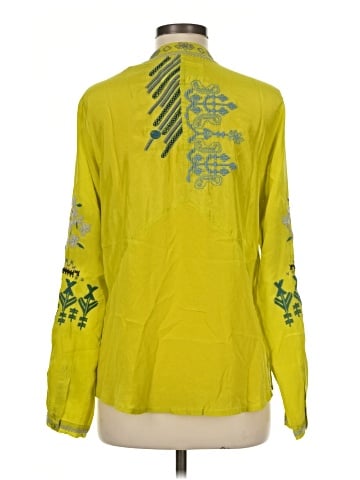 Johnny Was Long Sleeve Silk Top (view 2)