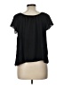 CeCe 100% Polyester Black Short Sleeve Blouse Size L - photo 2