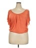 Decree 100% Rayon Orange Short Sleeve Top Size XXL - photo 1