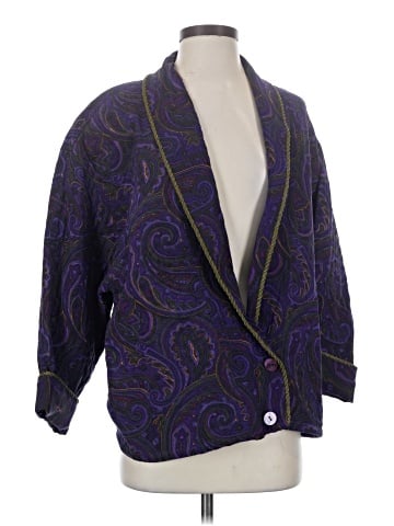 Linda Allard Ellen Tracy Silk Blazer (view 1)