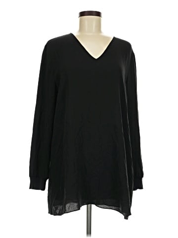 Eileen Fisher Long Sleeve Silk Top (view 1)