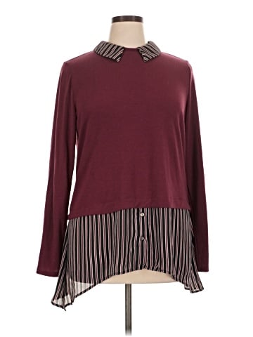 NY Collection Long Sleeve Blouse (view 1)