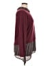 NY Collection Burgundy Long Sleeve Blouse Size XL - photo 4