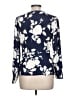 Talbots 100% Viscose Blue 3/4 Sleeve Blouse Size Lg Petite - photo 2