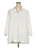 Sigrid Olsen Ivory 3/4 Sleeve Button-Down Shirt Size 3X - photo 1