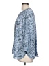 NYDJ 100% Polyester Blue 3/4 Sleeve Blouse Size L - photo 5