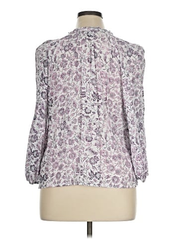 Caslon 3/4 Sleeve Blouse (view 2)