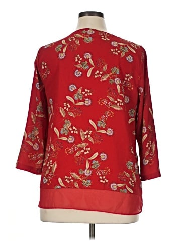 Rose + Olive 3/4 Sleeve Blouse (view 2)
