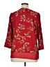 Rose + Olive 100% Polyester Red 3/4 Sleeve Blouse Size XL - photo 2