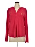 INC International Concepts Red Long Sleeve Blouse Size L - photo 1