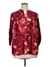 Notations Red 3/4 Sleeve Blouse Size 1X - photo 1
