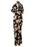 Xhilaration Floral Gold Black Jumpsuit Size L - photo 2