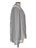 Calvin Klein 100% Polyester Gray Long Sleeve Blouse Size L - photo 4