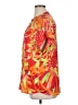 Cupcakes & Cashmere 100% Polyester Tropical Orange Short Sleeve Blouse Size XL - photo 5