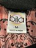 BILA 100% Rayon Black Short Sleeve Blouse Size M - photo 7