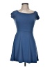 Kimchi Blue Solid Blue Casual Dress Size M - photo 1