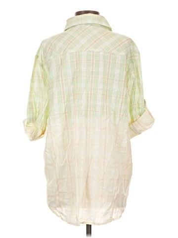 White Birch 3/4 Sleeve Button-Down Shirt (view 2)