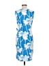 J. McLaughlin Print Blue Casual Dress Size M - photo 2