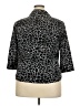 Kathy Che 100% Polyester Animal Print Black 3/4 Sleeve Blouse Size 18 (estimated) - photo 2