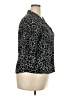Kathy Che 100% Polyester Animal Print Black 3/4 Sleeve Blouse Size 18 (estimated) - photo 4