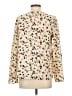 Unbranded Animal Print Ivory Long Sleeve Blouse Size S - photo 2