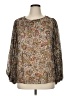 Vince Camuto 100% Polyester Brown Long Sleeve Blouse Size XL - photo 1