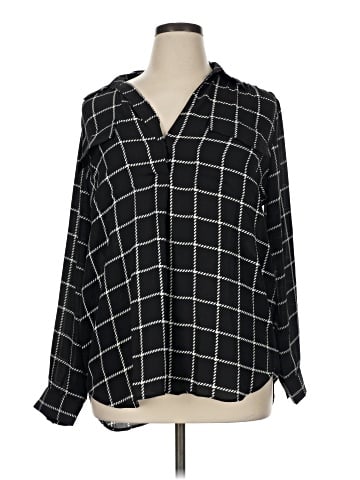 Ann Taylor Factory Long Sleeve Blouse (view 1)