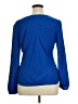 Lands' End 100% Polyester Blue Long Sleeve Blouse Size 14 - photo 2