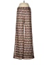 Trina Turk 100% Polyester Chevron-herringbone Brown Casual Pants Size 6 - photo 1