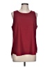 Van Heusen 100% Polyester Burgundy Sleeveless Top Size L - photo 1