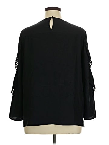 Lafayette 148 New York 3/4 Sleeve Blouse (view 2)
