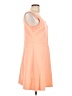 Old Navy Solid Orange Casual Dress Size L - photo 4