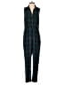 Equipment 100% Silk Plaid Green Teal Jumpsuit Size XS - photo 1