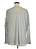 Free People Gray Long Sleeve Blouse Size XL - photo 2
