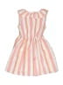 Little Lass 100% Polyester Stripes Pink Dress Size 6 - photo 2