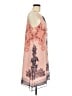 Max Studio 100% Polyester Graphic Pink Cocktail Dress Size M - photo 4
