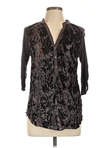 Tiny 3/4 Sleeve Silk Top (view 1)