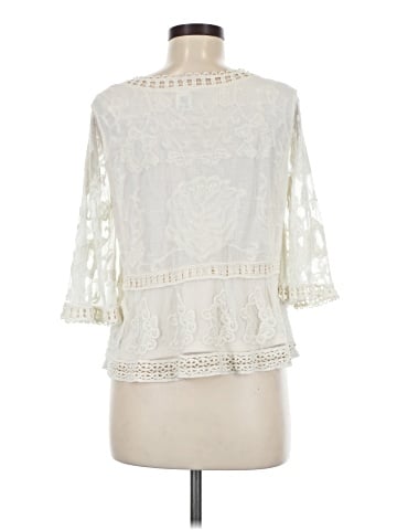 Ultra Pink 3/4 Sleeve Blouse (view 2)