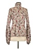 Caroline Constas 100% Cotton Paisley Ivory Long Sleeve Blouse Size M - photo 1