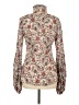 Caroline Constas 100% Cotton Paisley Ivory Long Sleeve Blouse Size M - photo 2