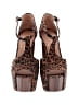 Jessica Simpson Animal Print Brown Heels Size 7 - photo 2